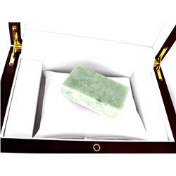 APP: 8.8k 801.00CT Rectangle Cut Cabochon Jade Gemstone