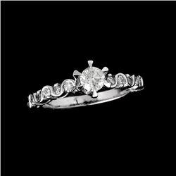 APP: 3.7k *Fine Jewelry 14KT White Gold, 0.75CT Round Brilliant Cut Diamond Ring (VGN A-52) (Vault V