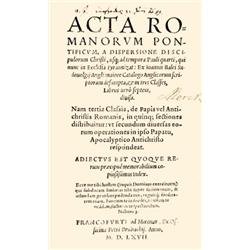 Bale, [John] Joann(e)s - Acta Romanorum Pontificum, a dispersione discipulorum Christi, usq(ue) ad t