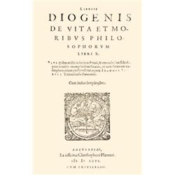 Diogen(e)s, Laerti(us) - De vita et moribus philosophorum libri X. Plus quám mille in locis restitut