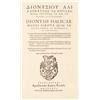 Image 1 : Dionysi(us) Halicarnasse(nsis) - Dionysii Halicarnassei scripta quae exstant, omnia, et historica, e