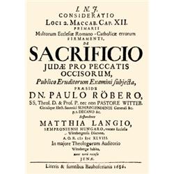 [Láng Mátyás] Langi(us), Matthia(s) - Consideratio Loci 2. Maccab. Cap. XII. Primarii Multorum Eccle