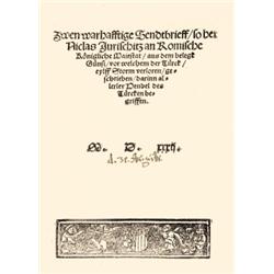 [Jurisics Miklós] Jurischitz, Nic(o)la(u)s - Zwen warhafftige Sendtbrieff, so her Niclas Jurischitz 