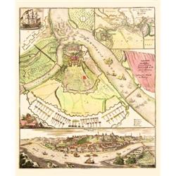 Eigentlicher und Warhaffter Grundriess der Vestung Belgrad Samt der Belagerung. Anno 1717. - Belgrád