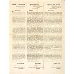 Napoleon (I. Louis Bonaparte, francia császár, élt: 1769-1821) által 1809. május 15-én, a Schönbrunn