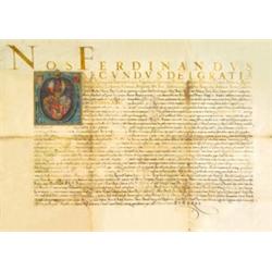 II. Ferdinánd (élt: 1578-1637, Magyarország királya 1618-1637) által, Altal János számára 1632. októ