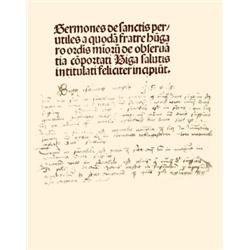 [Laskai Osvát; Osualdus de Lasko] - Sermones de sanctis Biga salutis intitulati.