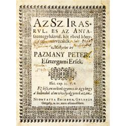 Pázmány Péter - Az Sz. Irasrul, es az Anyaszentegyházrul, két rövid könyvecskék. Mellyeket írt -- Es