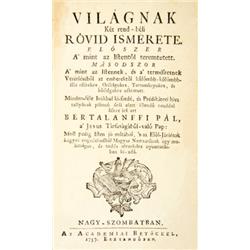 Bertalanffi Pál - A világnak két rend-béli rövid ismérete. Elöszer a  mint az Istennek, és a  termés