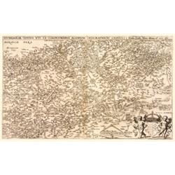 Hungariae Totius uti ex Compluribus Aliorum Geographicis Chartis. - Magyarország rézmetszetu térképe