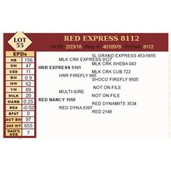 Lot - 55 - RED EXPRESS 8112