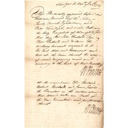 Handsome 1724 Colonial New York Governor WILLIAM BURNET Signed Twice  Document
