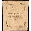 Image 2 : Colonial Currency Pennsylvania June 18, 1764 3d BENJAMIN FRANKLIN Printed