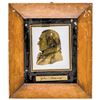 Image 2 : Vintage Presidents JOHN ADAMS + JAMES MADISON Reverse Paintings on Glass in Gilt