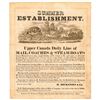 Image 1 : 1825 Decorative Printed Mail Coaches + Steam-Boats Advertising Broadside