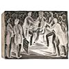 Image 1 : c. 1840 AMISTAD Woodblock Printing Plate Illustrating The Suffolk Board of Trade