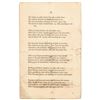 Image 2 : 1856 Printed Poem Commemorating Benjamin Franklins Statue in Boston