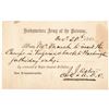 Image 1 : 1861 Civil War JOHN JACOB ASTOR Signed Union Army Military Pass Rarity