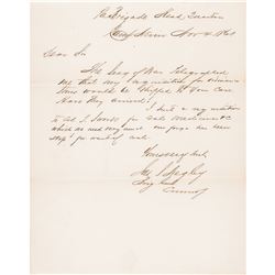 1861 Civil War Union General JAMES SCOTT NEGLEY Autograph Letter Signed