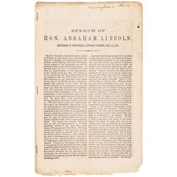 TWO Original and Important Historic LINCOLN - DOUGLAS DEBATES Related Imprints!