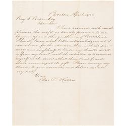 1864 Lt. Charles O. Hallett ALS of the Famous Black 54th Regiment Mass. in GLORY