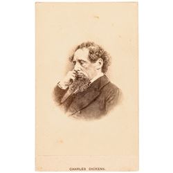 1867 Author CHARLES DICKENS Carte de Visite Second U.S. Reading Tour Photograph