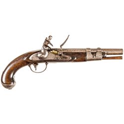 U.S. Military Model 1816 Flintlock Martial Pistol by S NORTH MIDLtn, CONN for NY