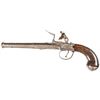 Image 2 : c. 1760-80 Colonial to Rev. War, BOND / LONDON Silver Inlay Boxlock Flint Pistol