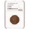 Image 3 : 1787 Connecticut Copper Draped Bust Left Choice Grade of NGC XF-45 BN