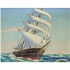 Image 3 : Artist Signed Canadian Oil on Panel Sail Boat