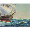 Image 4 : Artist Signed Canadian Oil on Panel Sail Boat