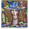 Image 1 : Artist Signed Russian Watercolor on Paper Portrait