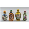 Image 2 : 4 Assorted Chinese Peking Glass Snuff Bottles