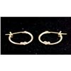Image 1 : A Pair of 14K Gold Hoop Earrings