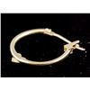 Image 4 : A Pair of 14K Gold Hoop Earrings