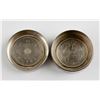 Image 2 : Japanese Silver Coin Case w/ Two Coins