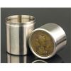 Image 2 : Russian Round Silver Case with Bronze Coin Top