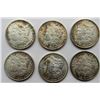 Image 1 : 6- 1904-O MORGAN SILVER DOLLARS