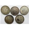 Image 1 : 5- 1896 MORGAN SILVER DOLLARS