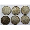 Image 1 : 6-MORGAN SILVER DOLLARS:  1885-1890