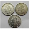 Image 1 : 3-1883-O MORGAN SILVER DOLLARS