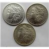 Image 1 : 3-1884-O MORGAN SILVER DOLLARS