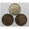 Image 1 : 3-MORGAN SILVER DOLLARS:  1888-1890