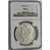 Image 1 : 1878 8TF MORGAN SILVER DOLLAR NGC MS 62