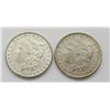 Image 1 : 2- BU MORGAN DOLLARS:  1880-O & 1885