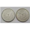 Image 2 : 2- BU MORGAN DOLLARS:  1880-O & 1885