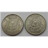 Image 2 : 2-AU/UNC MORGAN DOLLARS:  1886 & 1890