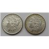 Image 1 : 1887 & 1899-O MORGAN DOLLARS BU/UNC