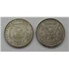 Image 2 : 2-AU/UNC MORGAN DOLLARS:  1886 & 1887