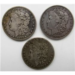 3 - 1879 (S) MORGAN DOLLARS CIRCS